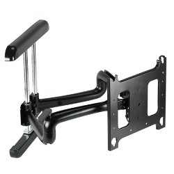 PDR2644B Large Flat Panel Swing Arm Wall Mount, 37" Extension, Black