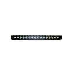 PV-PP16BNC Patch Panel, 16 BNC Feed-Thru 1 RU, Isolated BNC's