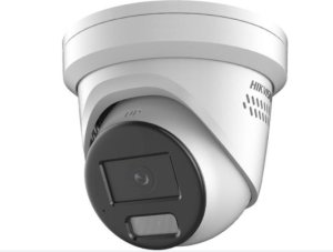Hikvision DS-2CD2347G2-LSU/SL 4MP ColorVu Strobe Light and Audible Warning Fixed Turret Network Camera, 2.8mm