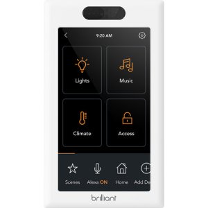 Brilliant YB-BHAPRO1KT Smart Home Control Kit, 2-Piece, Includes BHA120US-WH1 1-Switch Panel & Honeywell PROA7PLUS