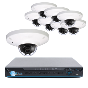 8 HD Megapixel Vandal Dome with AUDIO NVR Kit for Professional Grade 