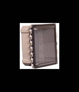 10"x8"x4" Nonconfigured Polycarbonate Enclosure with Clear Door and Key Lock