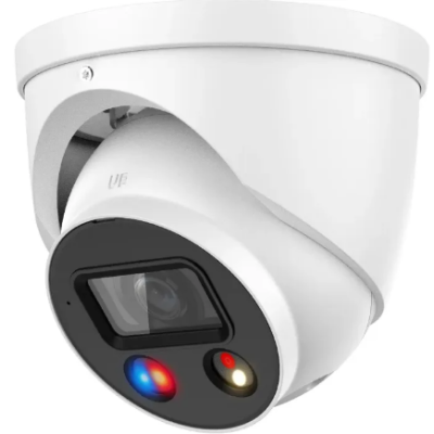 iMaxCamPro-8MP IR Fixed Focal Eyeball Network Security Camera with True WDR, Red/Blue strobe ligh...