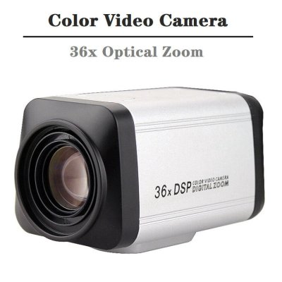 WEC-1200TVL 36X Optical Zoom Auto Focus CCTV DSP Color Video Box Camera