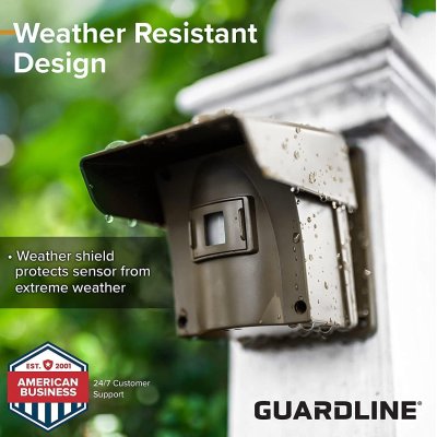 Guardline 500 Foot Range Wireless Driveway Alarm [1 Motion Detector Alarm Sensor & 1 Receiver] We...