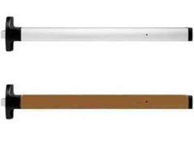 1690-EO-30-DC13-LHR-SU-HEX Falcon Exit Only Concealed Vertical Rod Touchbar Device, Size 30", Ano...