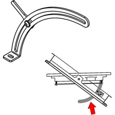 300355 Draper Angled Ceiling Adapter for Orbiter Model B