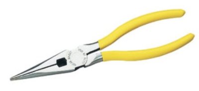 35-039 Long-Nose Pliers, Heavy-Duty with Cutter, and Stripping Holes for #12 and #14 AWG Wire, 8-...