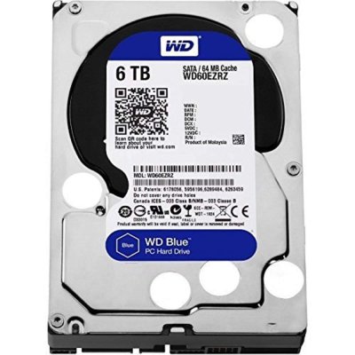 Western Digital Blue 6TB Internal Hard Drive (WD60EZRZ)