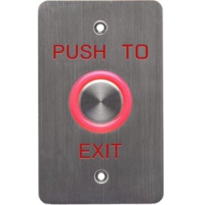 6610E Dynalock Heavy Duty Halo-Lighted Piezo REX Push Button