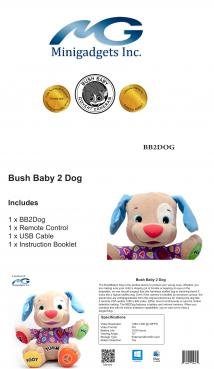 BB2DOG Bush Baby Dog with Covert Camera and 30 Hours Battery Life