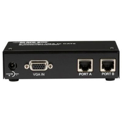 AC600A 2-Channel Mini CAT5 VGA Splitter/Extender Transmitter with Local Port