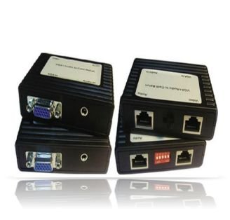 AZBLN8870 VGA / 3.5mm Audio over Cat5e Extender Set For use with Monitor and Audio Max. distance ...