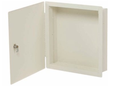 BW-314B Mier Structured Wiring/Home Automation flush mount cabinet 14.375”x14.375”x3.5”