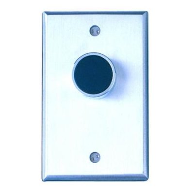 CM-7000BLE Camden Recessed Button, Single Gang Faceplate, Spring Return, N/O, Momentary, Black Pu...