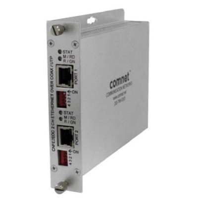 CNFE2EOC 2 Ethernet Channels Over Either 2 Twisted Pair or 2 Coaxial Cables using VDSL2 (EoVDSL) Technology