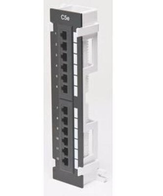 DC-PP5E-12VB 12-Ports, Cat 5e, 2.25" x 10, Vertical, with 89D Bracket