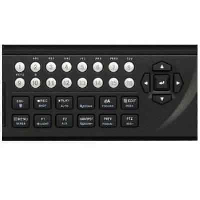 DS-9016HFI-S-500 Hikvision DS-9000 Series 16 Channel Embedded Hybrid DVR, 500GB HDD