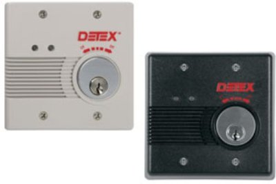 EAX-2500SxMC65xKS Detex Exit Alarm EAX-2500 Surface Mount With 1-1/8" Mortise Cylinder, Key Stop