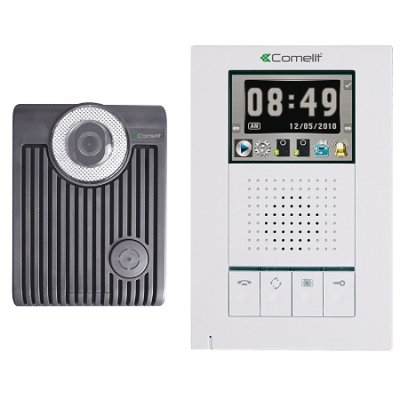 Comelit USA HFX-700R Hands-Free Video Intercom Kit with Audio and Video Recording