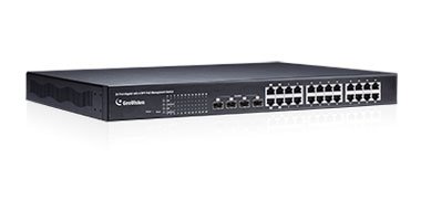 GV-POE2411 24 Gigabit Port Managed Switch (Up to 23 IP Cameras) 400W 802.3at, with optional 4-por...