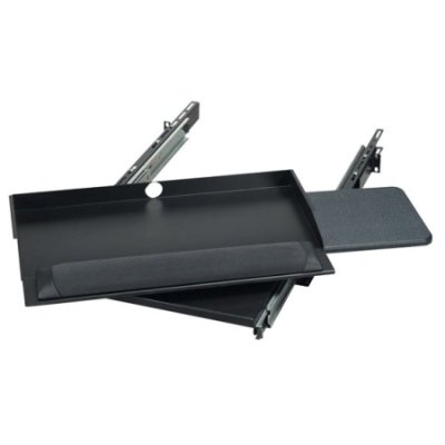 RM385 19" Sliding Pivoting Keyboard Tray with Mouse Tray, 20.6"W x 9.5"D 