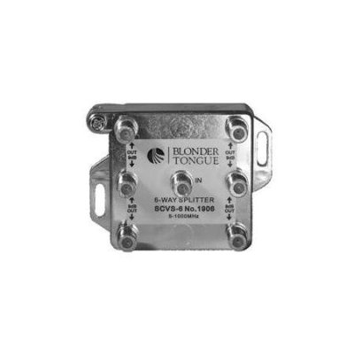 SCVS-6 Blonder-Tongue Splitter, 6 Way, Solder Back, 5-1000 MHz, L Style