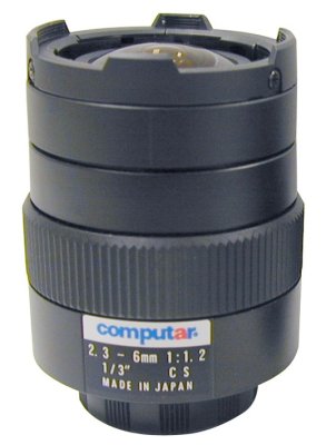 Computar Ganz T3Z2312CS Varifocal Manual Iris Security Camera Lens