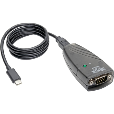 Tripp Lite USA-19HS-C USB-C to Serial DB9 RS232 Adapter Cable, 3ft Keyspan, High Speed ​​(M/M), T...