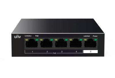 NSW2010-5T-POE-IN Uniview - UNV - 4-Port PoE Switch 30W/per port 250M (928 ft) PoE Length