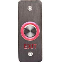 6620E Dynalock Narrow “Exit” Faceplate, Halo Lighted Piezo Rex Pushbutton