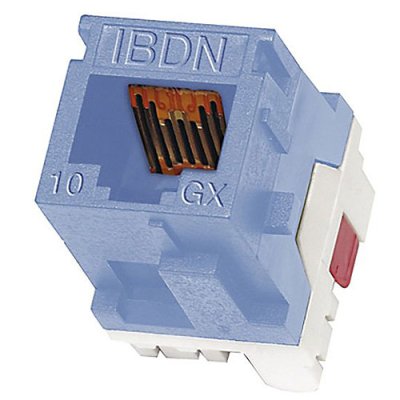 Belden AX102282 10GX Modular Jack, Category 6A, RJ45, KeyConnect Style, Electric White, Single-Pa...