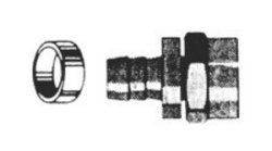 DC-257150 75 Ohm RG-6 "F" Connector With Separate Crimp-On Ring