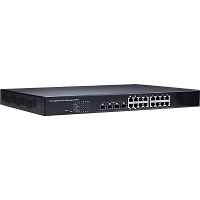 16-Port Gigabit 802.3at Web Management PoE Switch