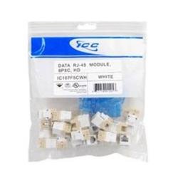 IC107F5CWH CAT 5e, HD, 25 PK Modular Connector, White