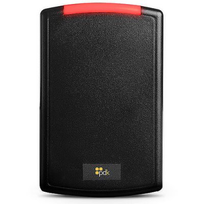 PDK RGB Red Single-Gang Reader, Multi-Technology, High-Security (13.56 MHz), Mobile (BLE), OSDP, ...