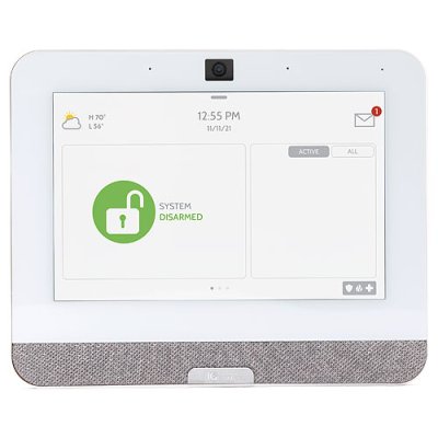 Qolsys IQP4002 Verizon IQ Panel 4 PowerG + 433MHz, 7" All-in-One Touchscreen, White