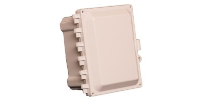 8"x6"x4" Nonconfigured Polycarbonate Enclosure with Solid Door and Key Lock