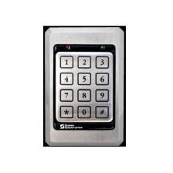 SKE-34B Heavy Duty, Self Contained Access Control Keypad with Brass Finished Bezel