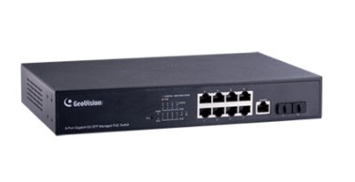 Geovision  GV-APOE0811 / 8-Port Gigabit 802.3at Web Management PoE Switch