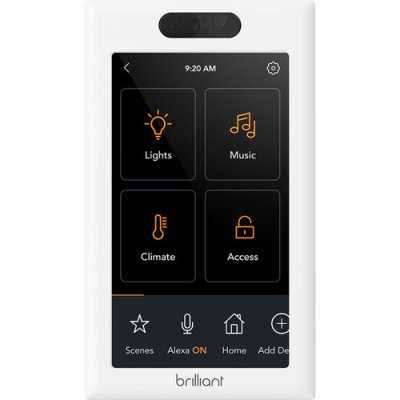 Brilliant YB-BHAPRO1KT Smart Home Control Kit, 2-Piece, Includes BHA120US-WH1 1-Switch Panel & Ho...