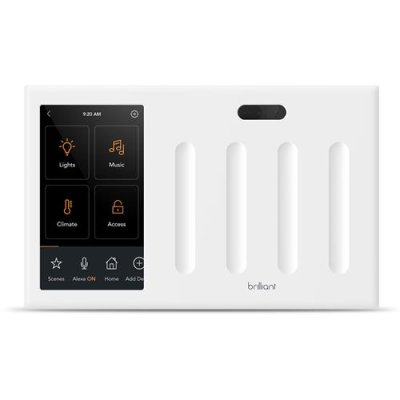 Brilliant BHAPRO2KT Smart Home Control Kit, 2-Piece, Includes BHA120US-WH2 2-Switch Panel & Honey...