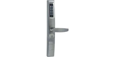 Door Deadlatch Keyless Entry Control Device, Satin Chrome, For Latch or 8000/7200/ED4000 Series E...