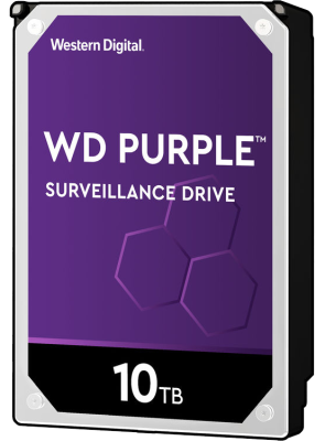 WD Purple Surveillance 10TB AV 3.5" Hard Disk Drive for DVRs/NVRs