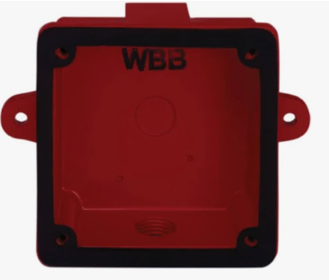 System Sensor SA-WBB SpectrAlert Advance Metal Wall Mount Outdoor Back Box, Red