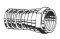 DC-257032 75 Ohm RG-6 "F" Connector With Attached Crimp-On Ring