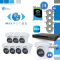 16 Channel 12MP+, 2X SATA Ports NVR & (8) 4MP IPC Turret 2.8mm Fixed Security Camera Kit